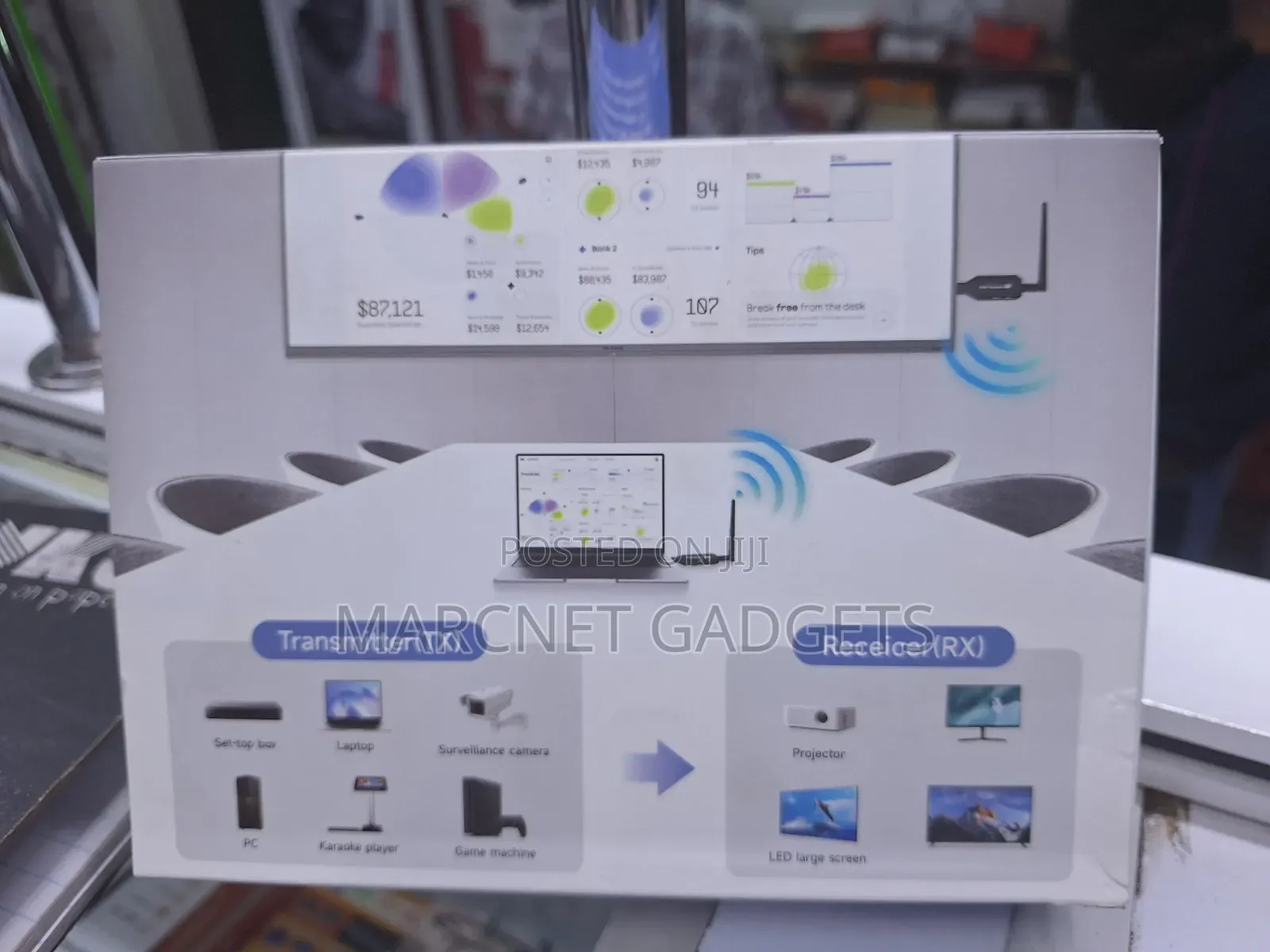 50m Hdmi Wireless Transmitter and Receiver Type C Powered