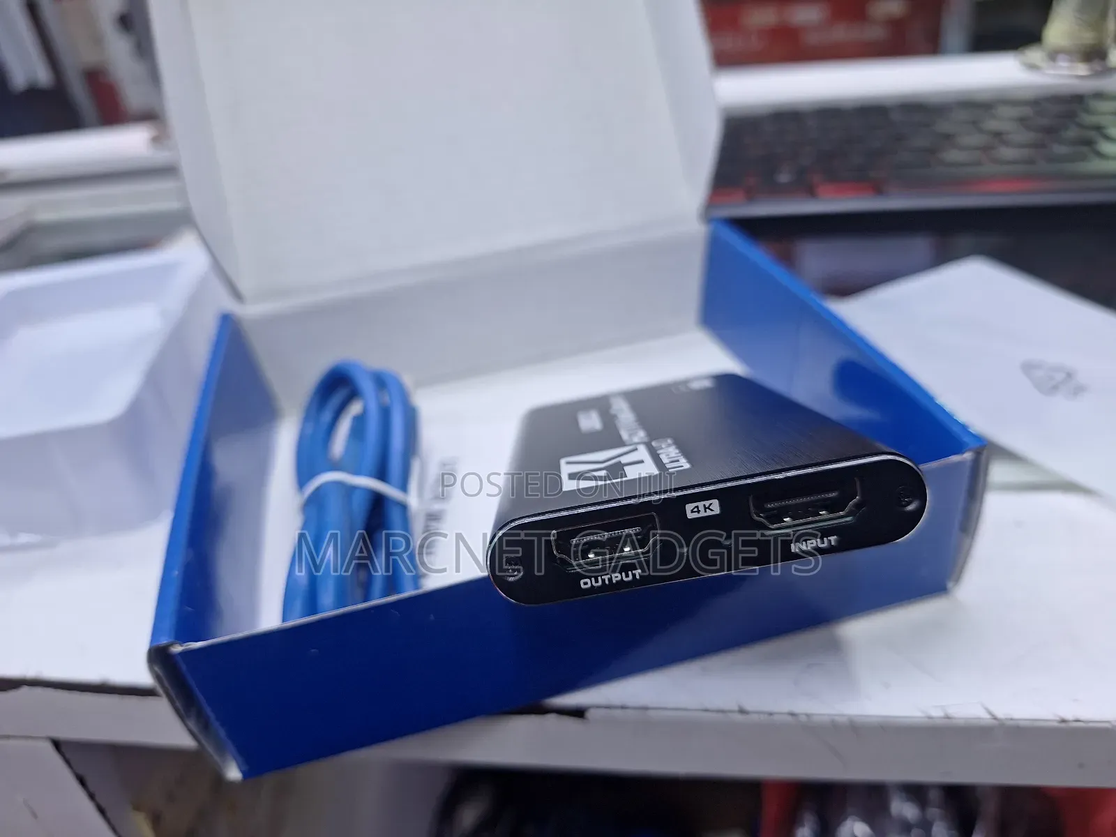 High Speed 3.0 Caplture Card With Loop Hdmi in Out With Audio Jack Mic