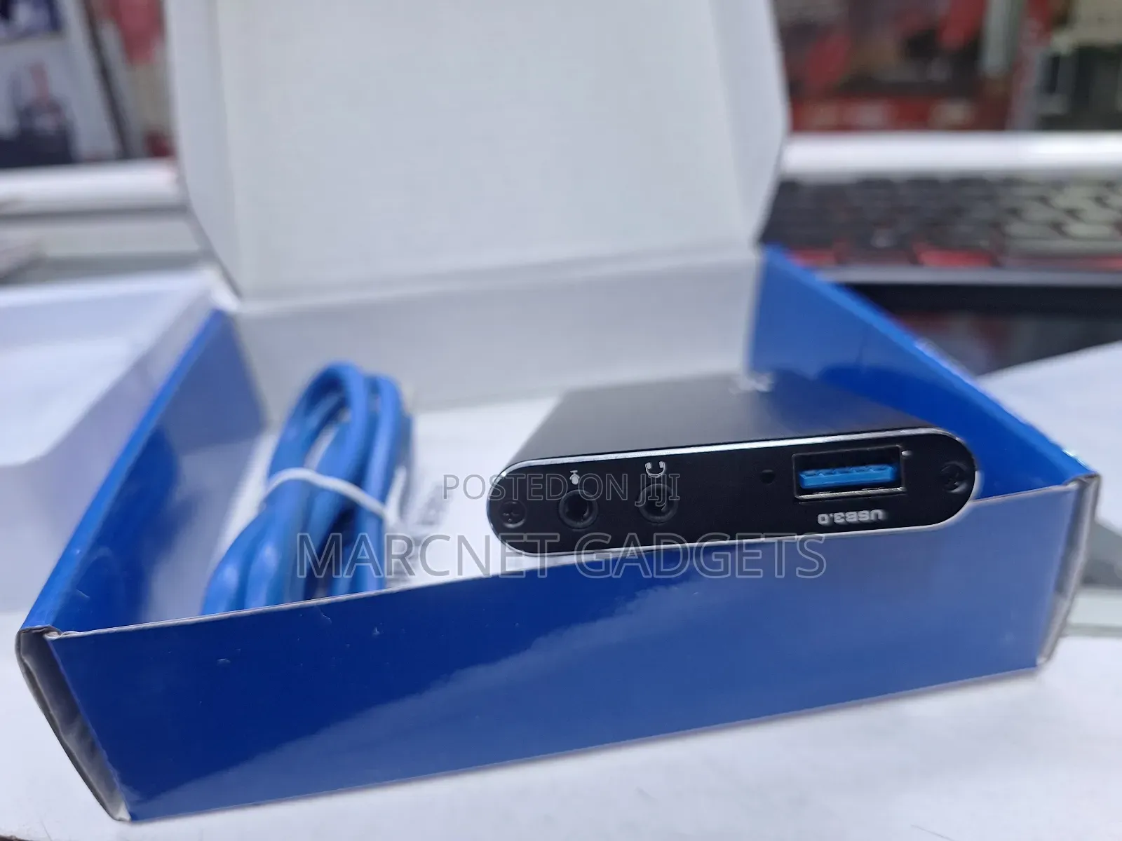 High Speed 3.0 Caplture Card With Loop Hdmi in Out With Audio Jack Mic