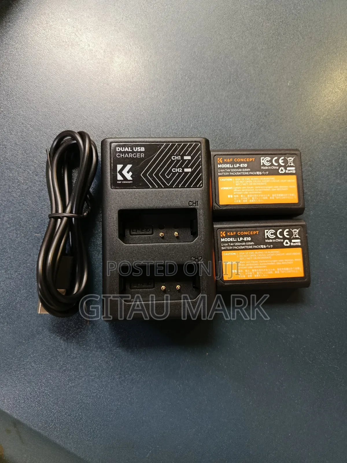 K F Concept Lp E10 Kit(2 Batteries+ Charger)