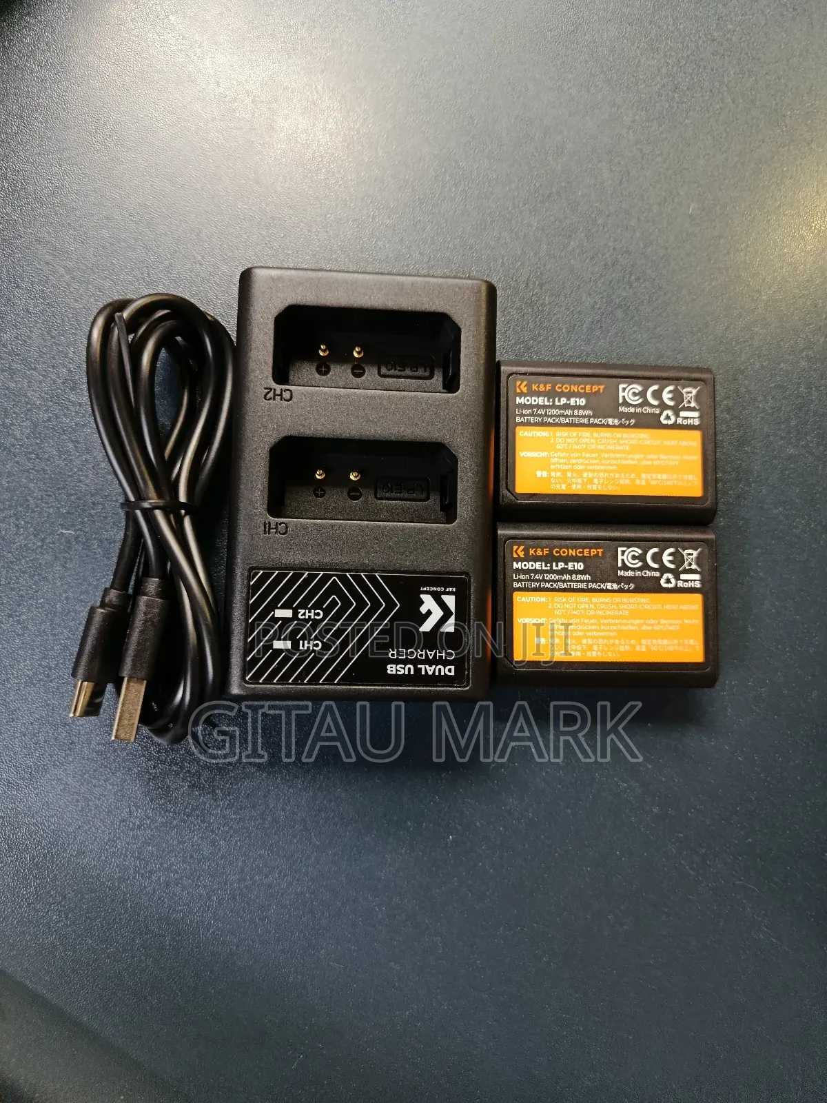 K F Concept Lp E10 Kit(2 Batteries+ Charger)