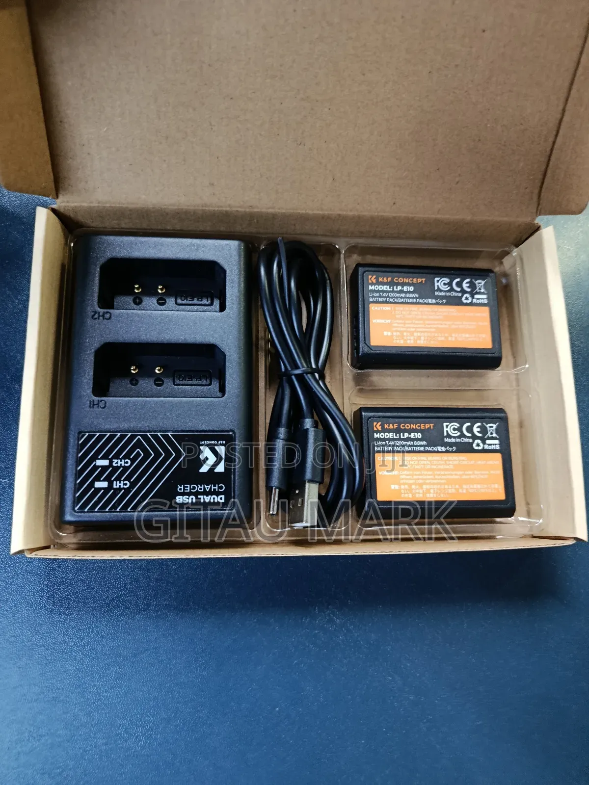 K F Concept Lp E10 Kit(2 Batteries+ Charger)