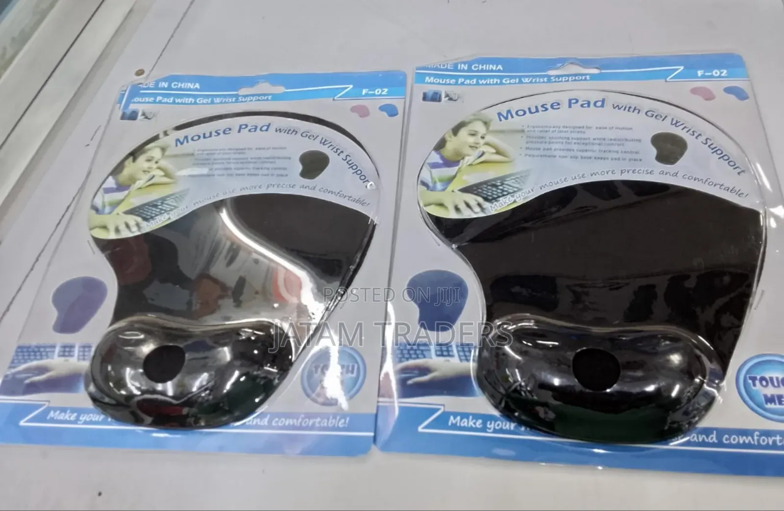 Black Gel Wrist Mouse Pad