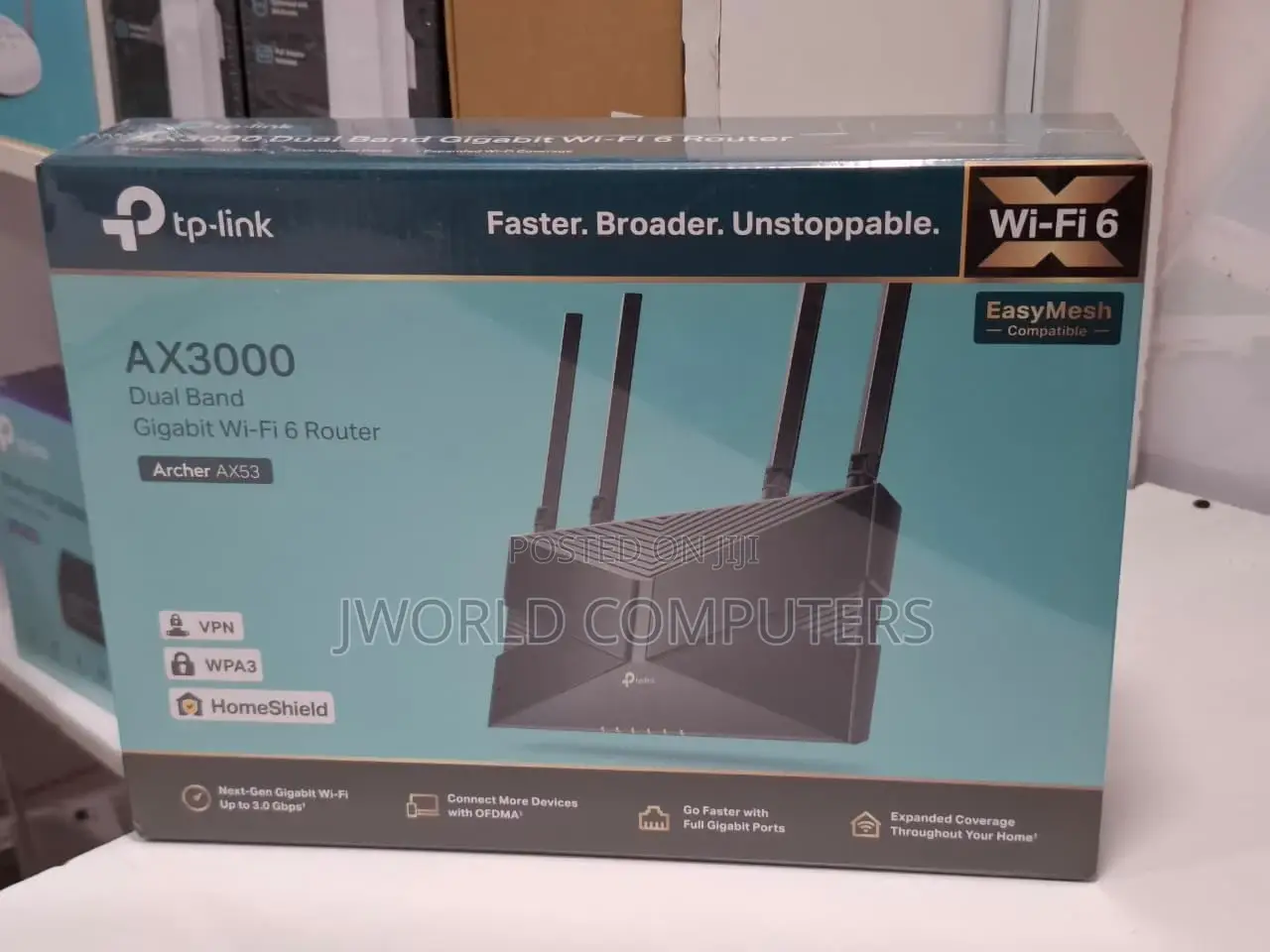Tp-Link Ax3000 Wireless Dual Band Tl-Archer Ax53 Gigabit Wifi6 Router