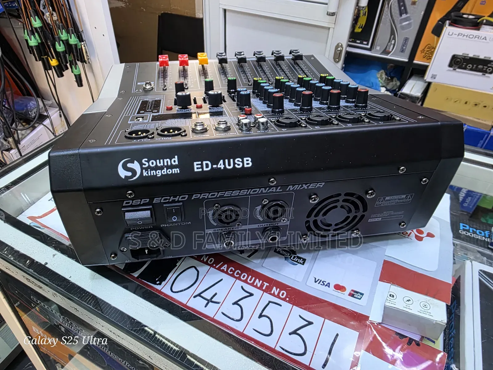 Soundkingdom Ed-4usb Four Channels Powered Mixer