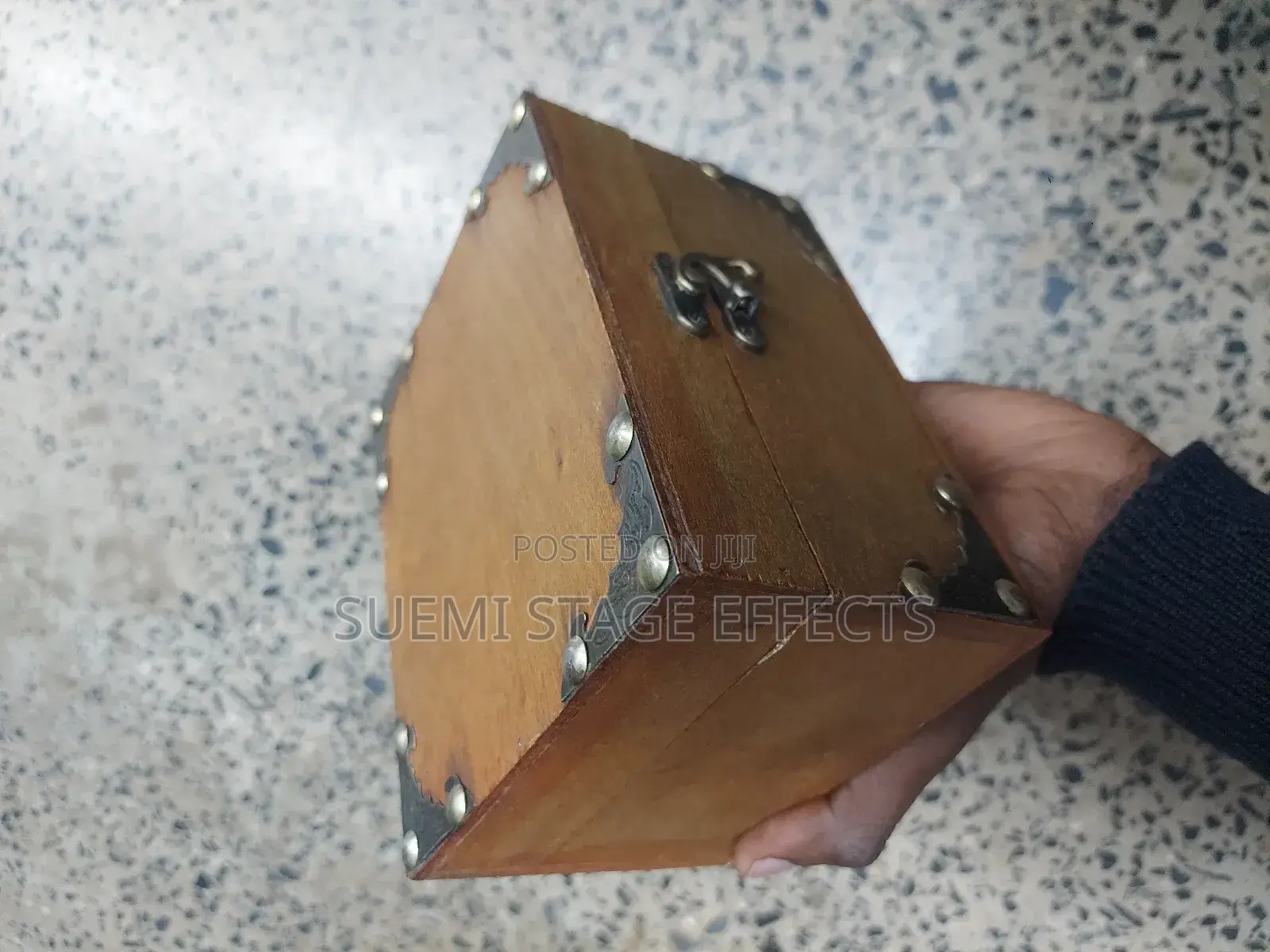 Antique Wooden Storage Box – Vintage Jewelry Holder