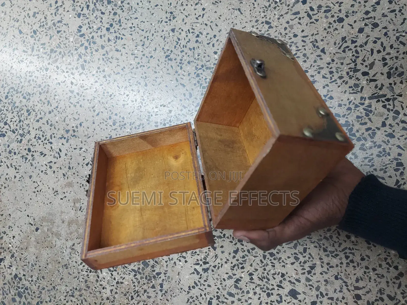 Antique Wooden Storage Box – Vintage Jewelry Holder