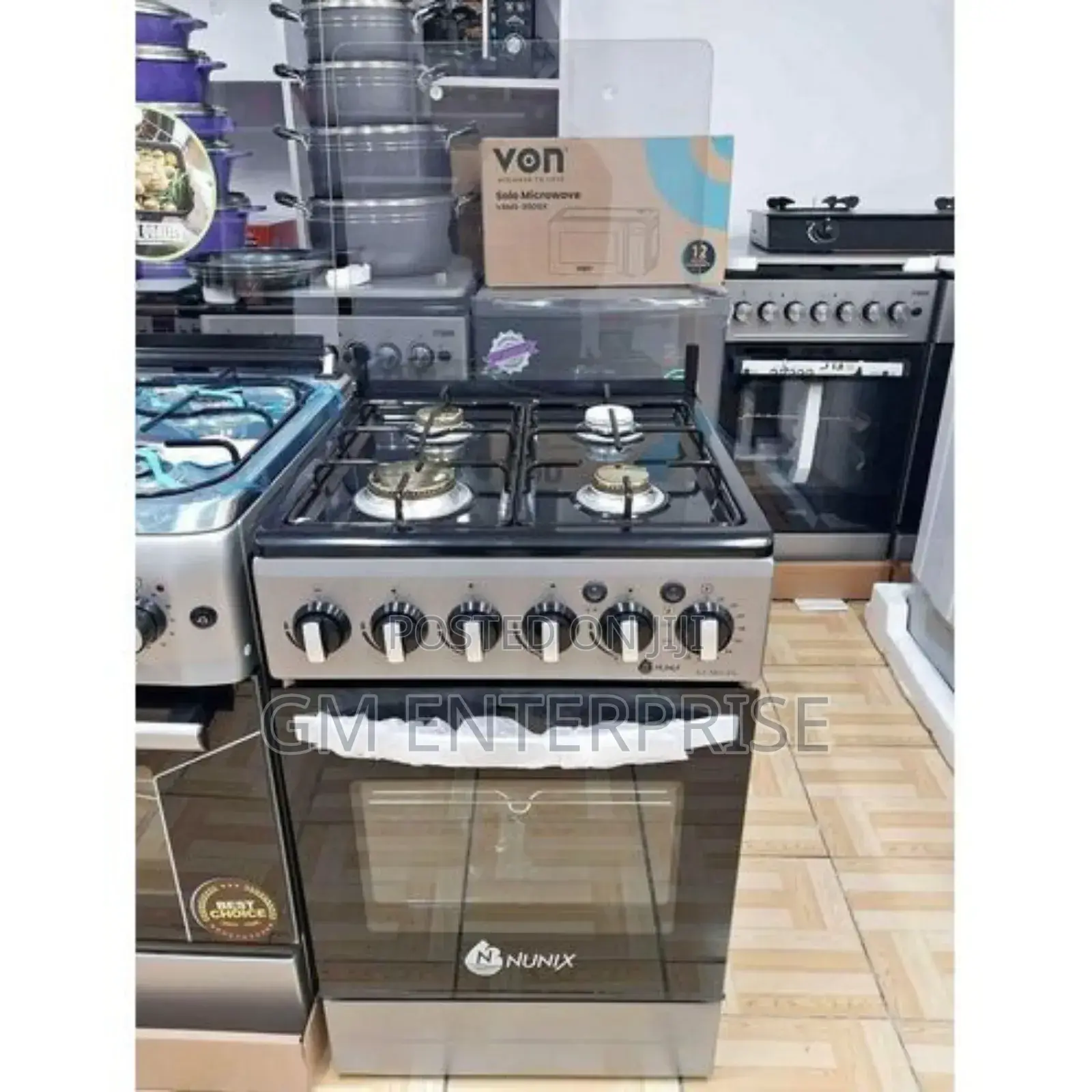 Nunix 58 by 60 Cooker With Gas Oven