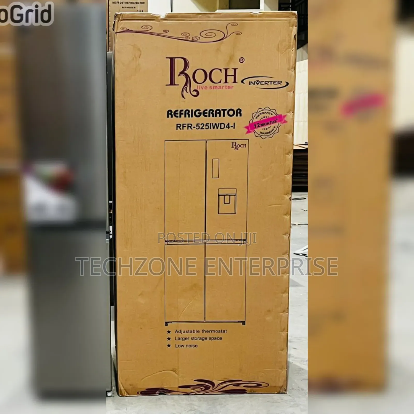 Roch Side by Side 439 Litres No Frost Refrigerator With Dispenser 