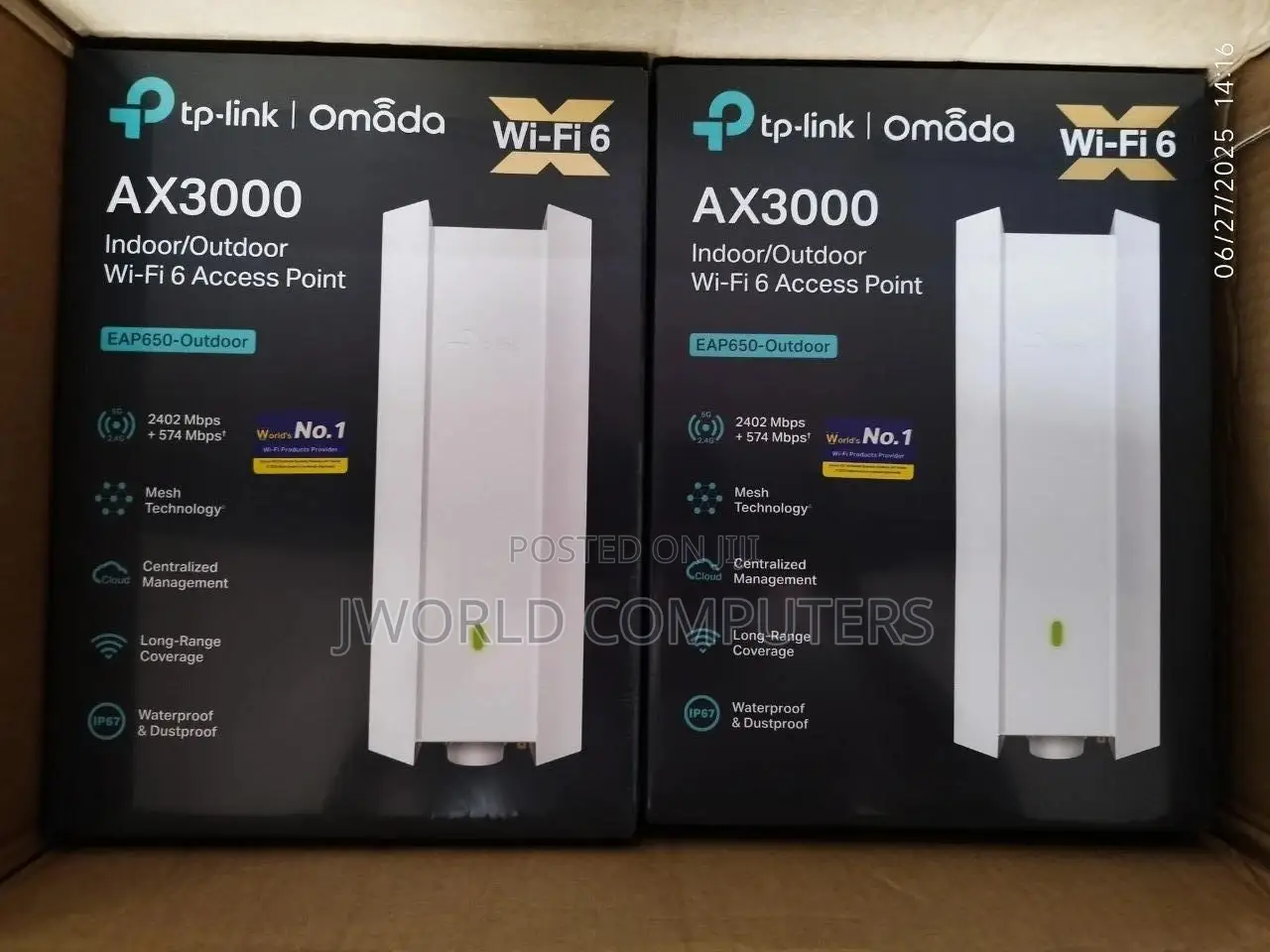 TP-Link Ax3000 Outdoor Access Point - Tl-Eap650-Outdoor