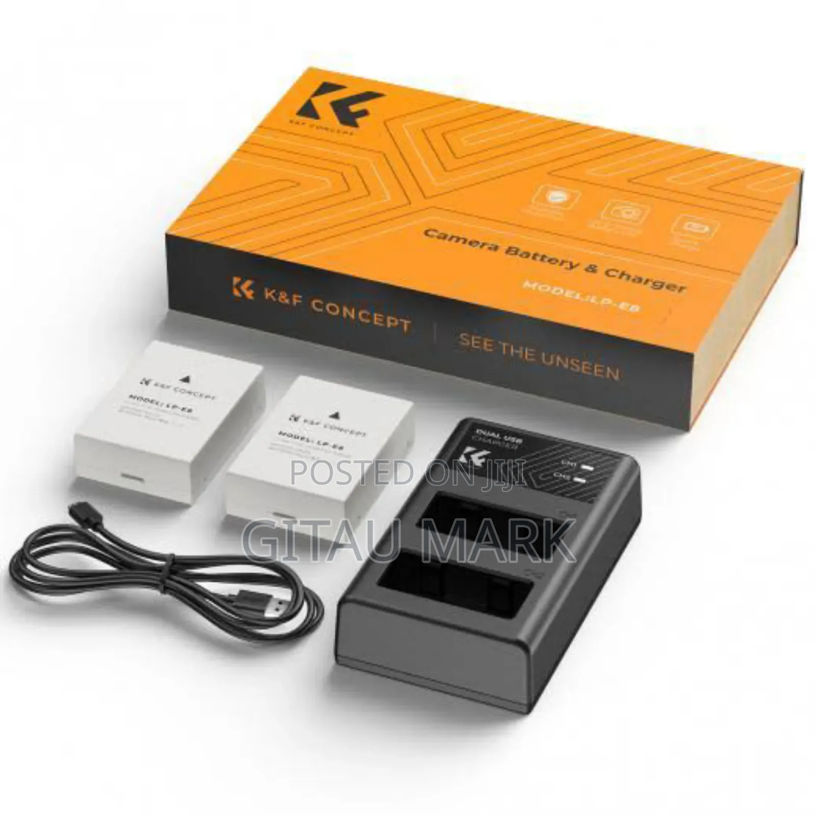 K F Concept Lp E8 Kit(2 Batteries + Dual Charger Type C)