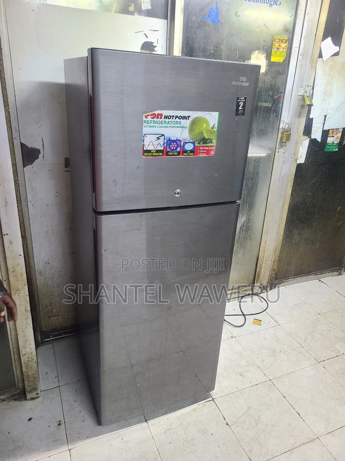 Silver Hotpoint Refrigerator Fridge