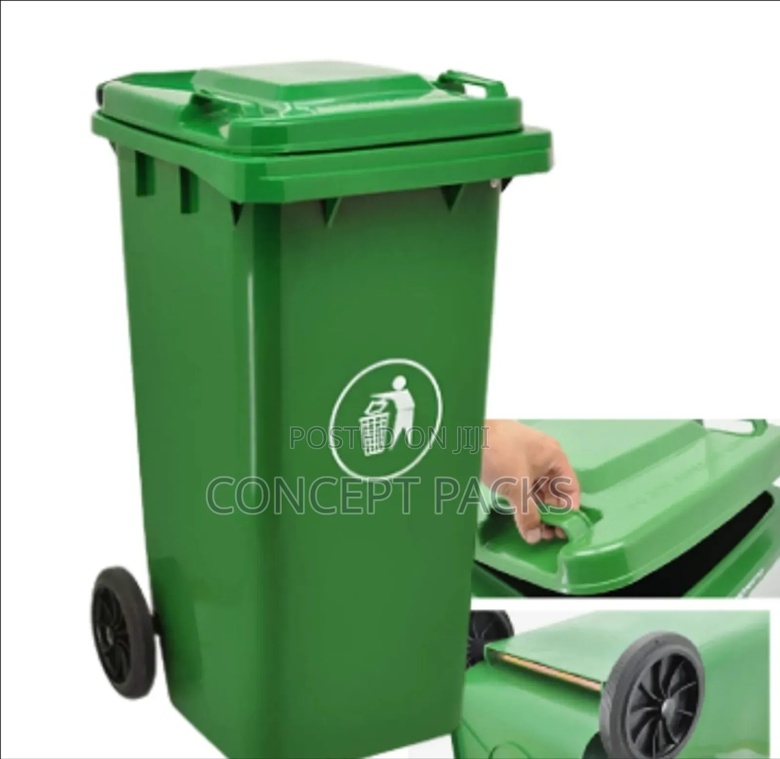 240 Liters Waste Bin With Wheels.
