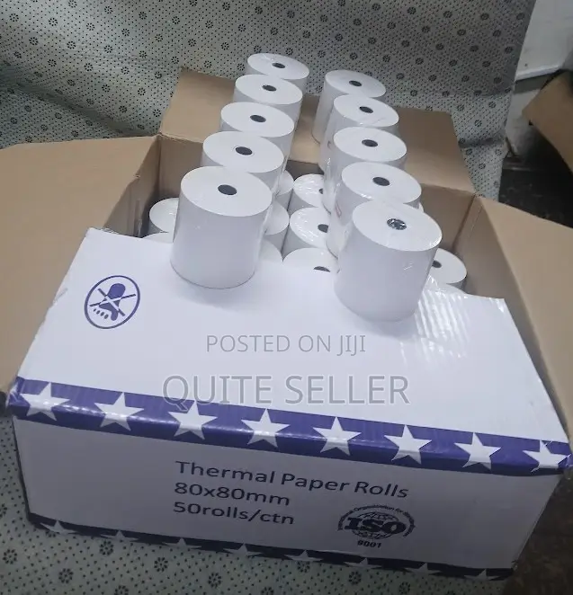 New , Thermal Paper Roll 80mm X 80mm - Printing Is Done Amazingly Fast