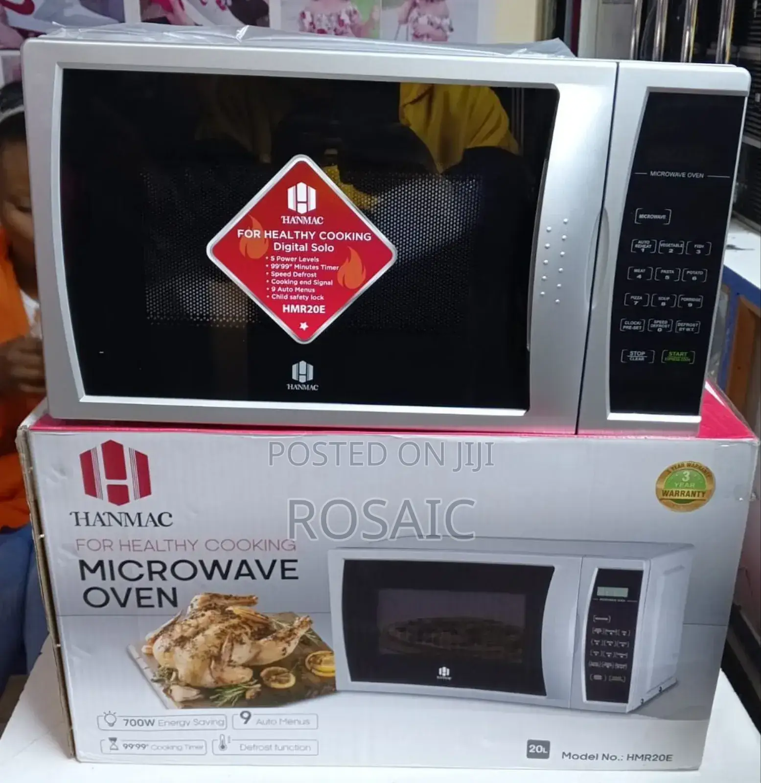 20 Litres 3 Years Warranty Hanmac Digital Microwave