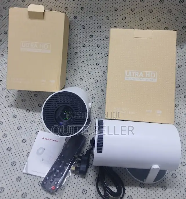 Hy300 - Mini Portable Projector Android 1080p 720p 180° Rotation .