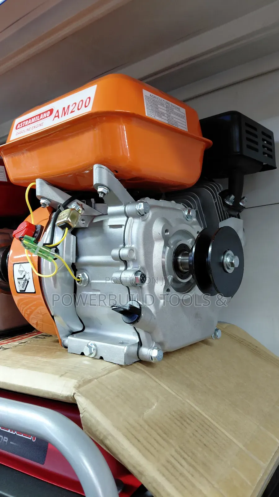 Astramilano Agricultural Engine 7.5hp Petrol Powered With Pulley