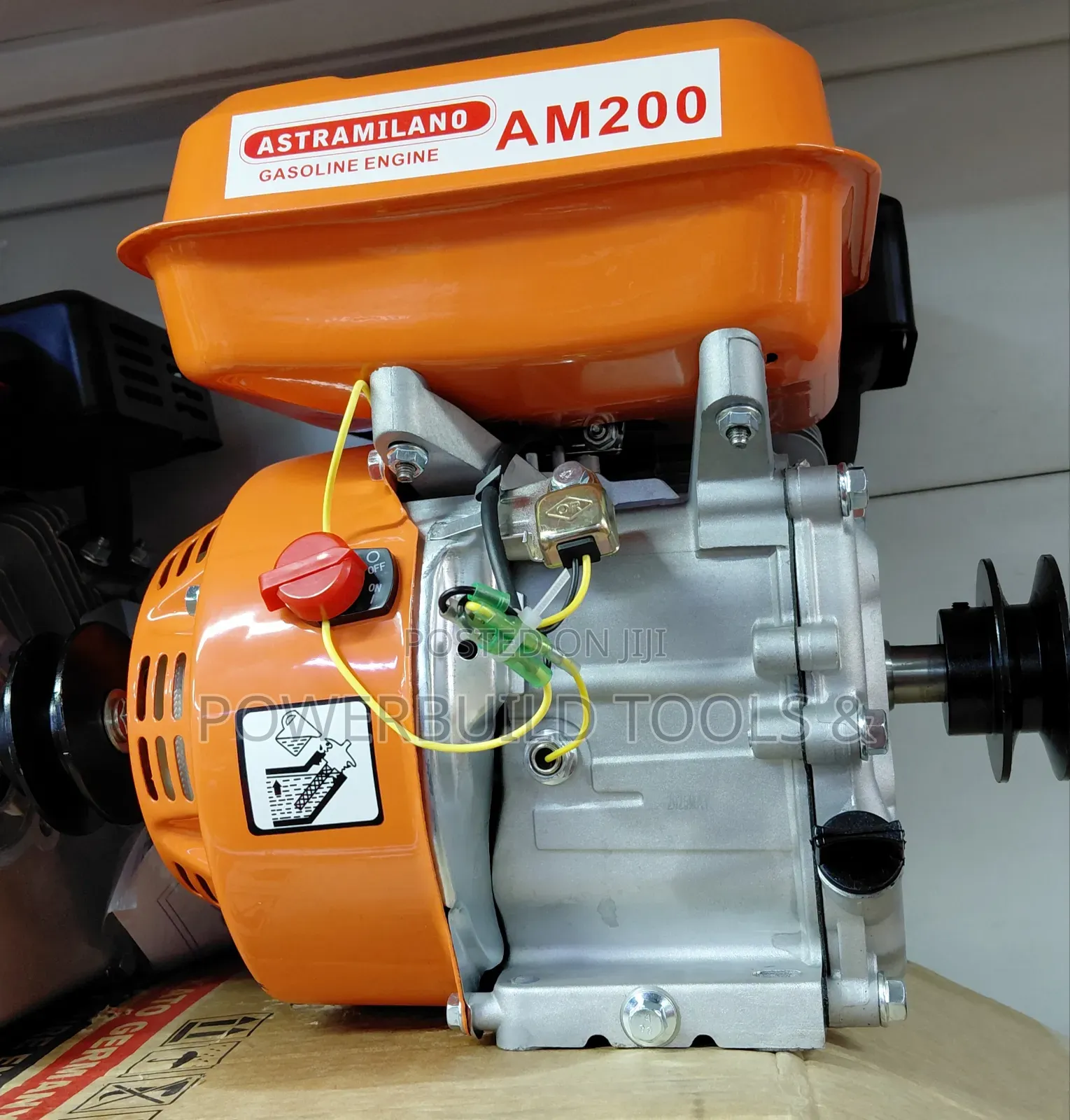 Astramilano Agricultural Engine 7.5hp Petrol Powered With Pulley