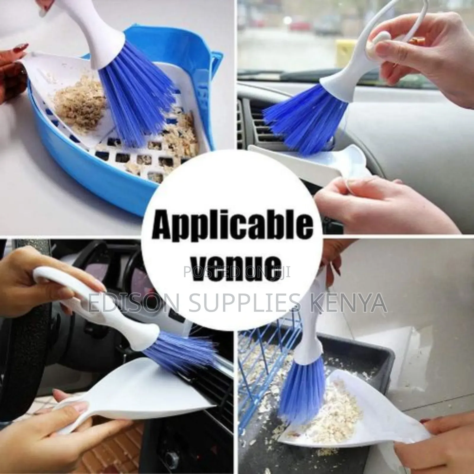 Brush 2 In1 Mini Car Dashboard Vent Cleaner Broom Mini Dustpan Brush
