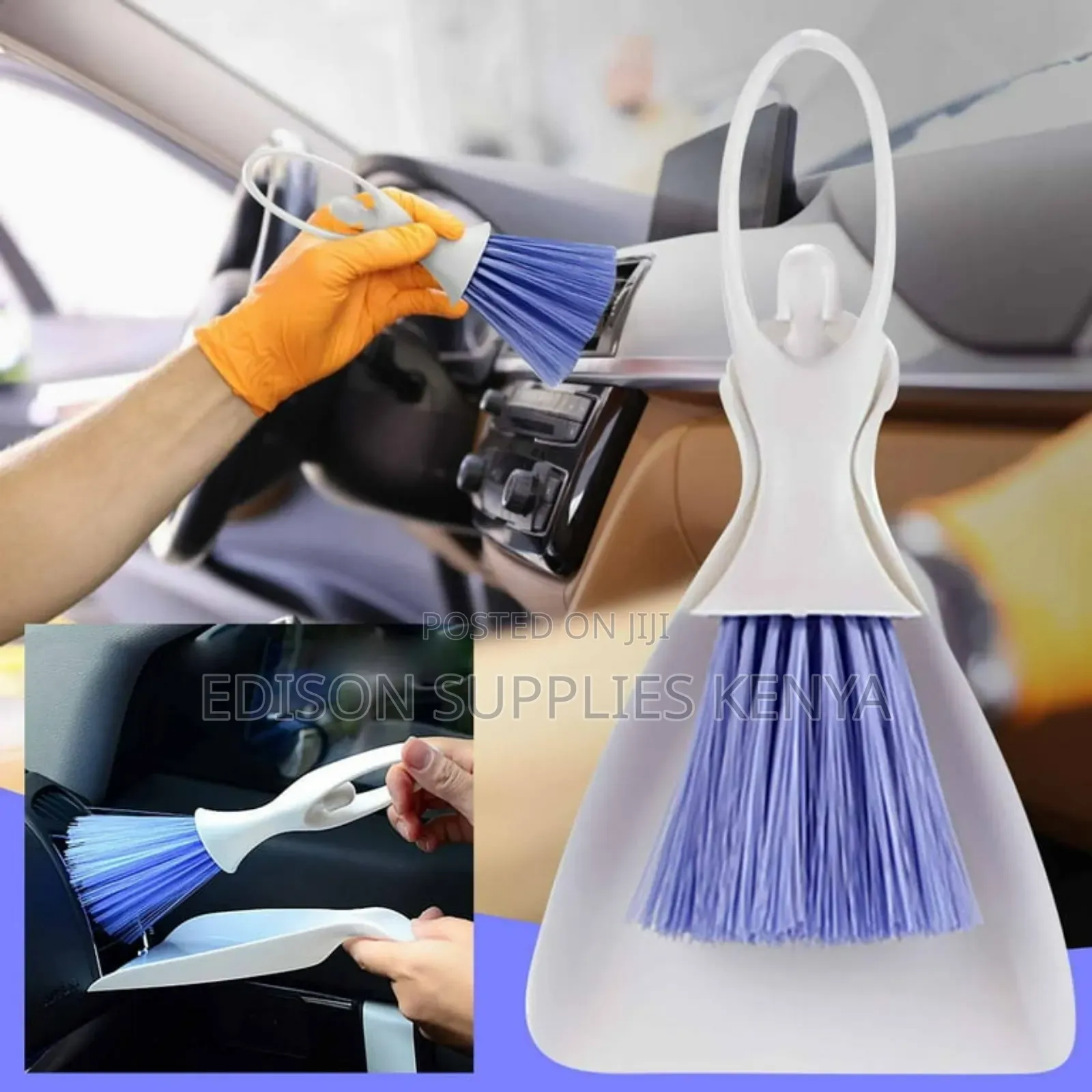 Brush 2 In1 Mini Car Dashboard Vent Cleaner Broom Mini Dustpan Brush