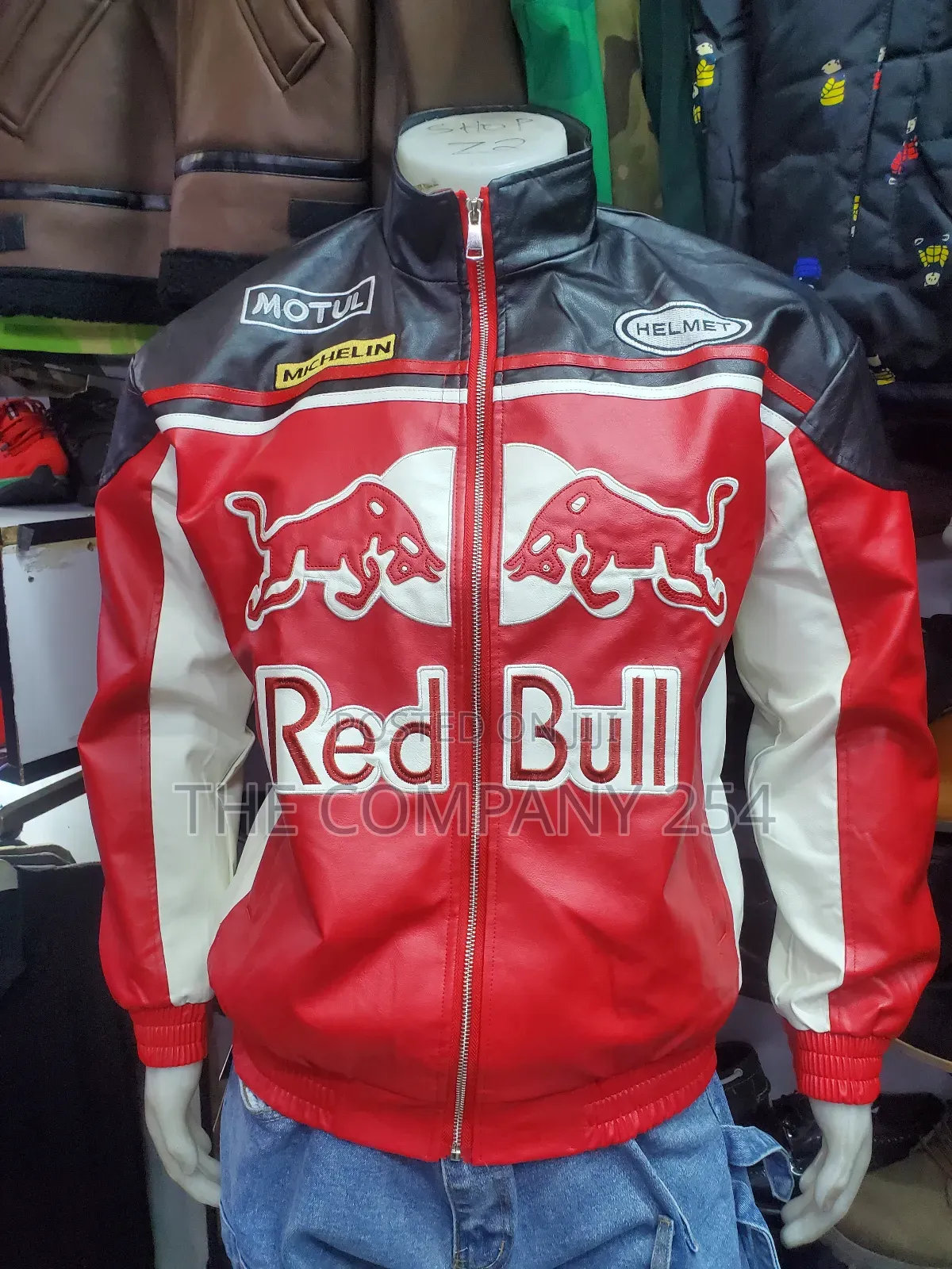 Quality Leather Designer Unisex Casual Rider Redbull Motosport Jacket