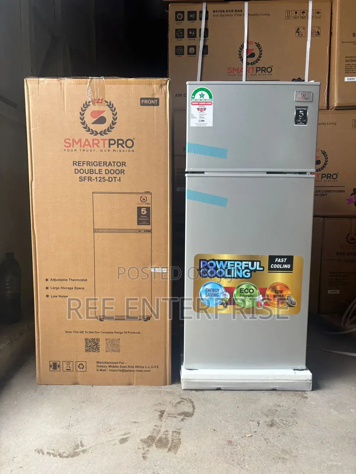Smart Pro SFR-125 Dt-I Double Door Fridge