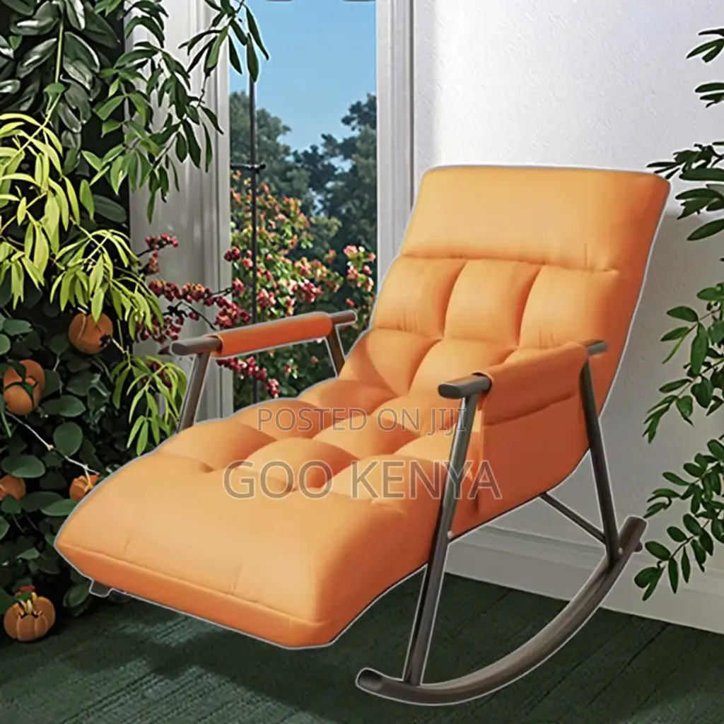Balcony/Outdoor Chair;Modern Padded Fabric Rocking Chair With Cushion