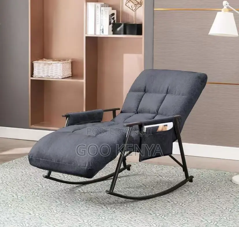 Balcony/Outdoor Chair;Modern Padded Fabric Rocking Chair With Cushion