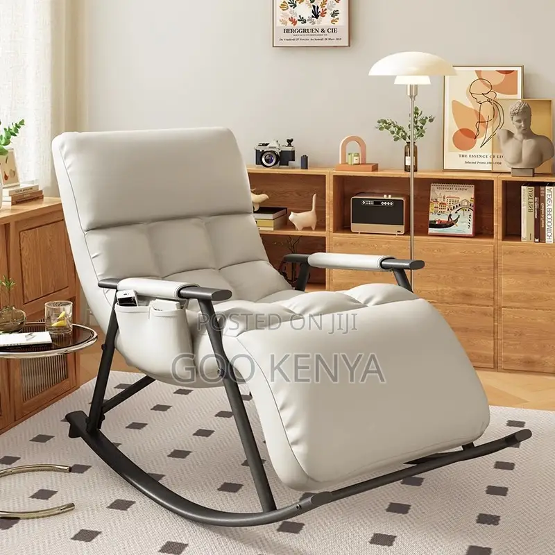 Balcony/Outdoor Chair;Modern Padded Fabric Rocking Chair With Cushion