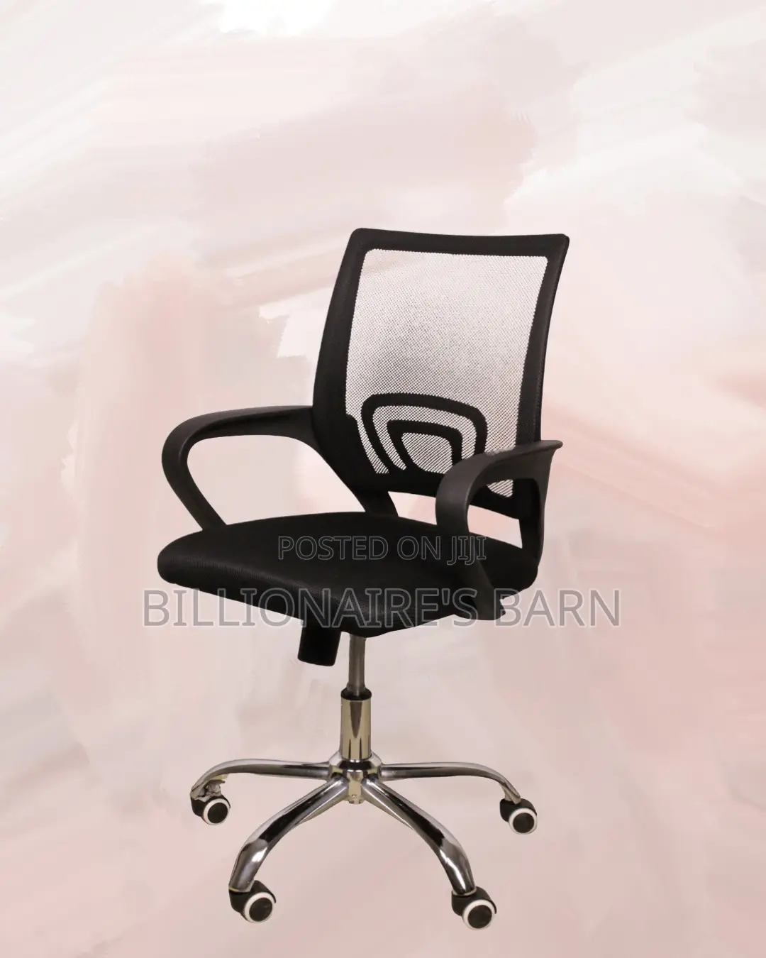 Secretarial Mesh Office Chair (Adjustable) — Fast Seller