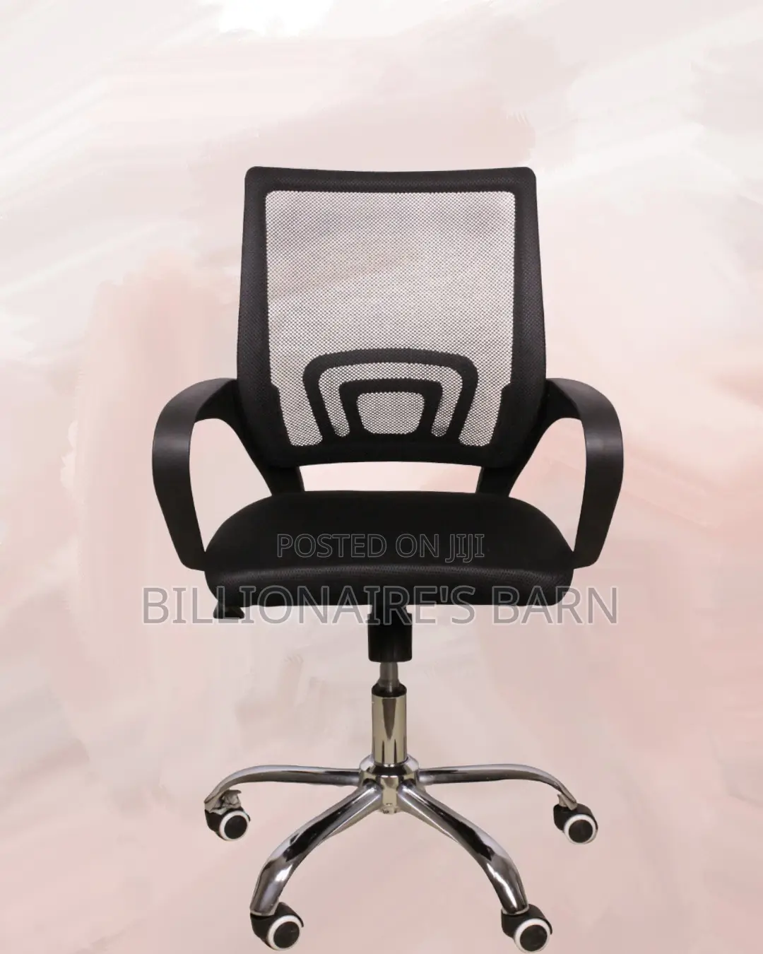 Secretarial Mesh Office Chair (Adjustable) — Fast Seller