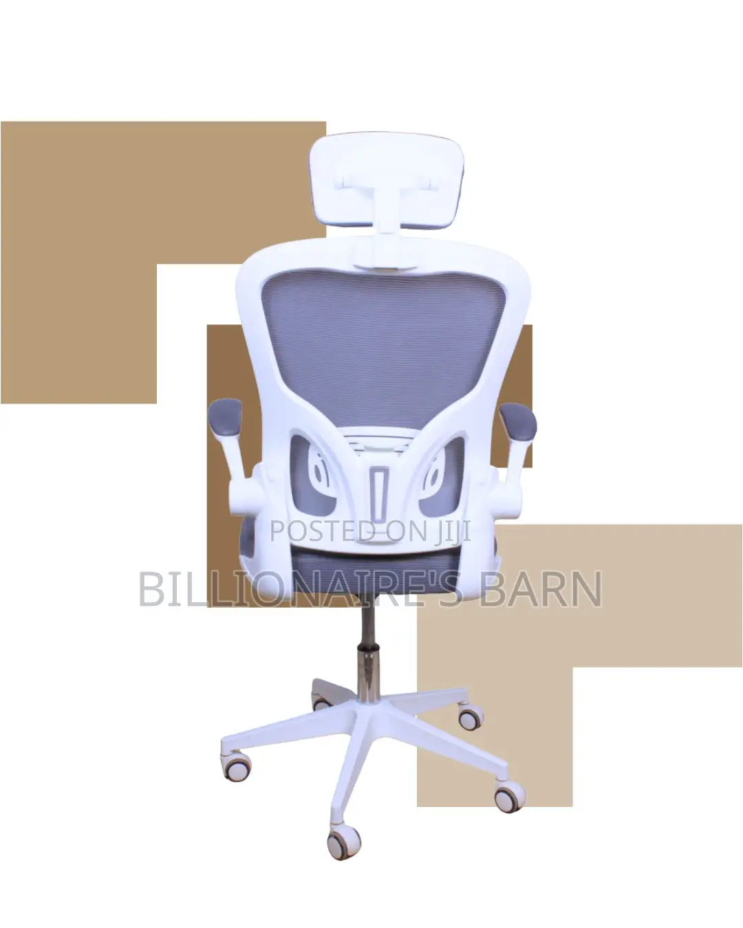 White Ergonomic Office Chair | Pro-Grade Tilt Lock Mechanism