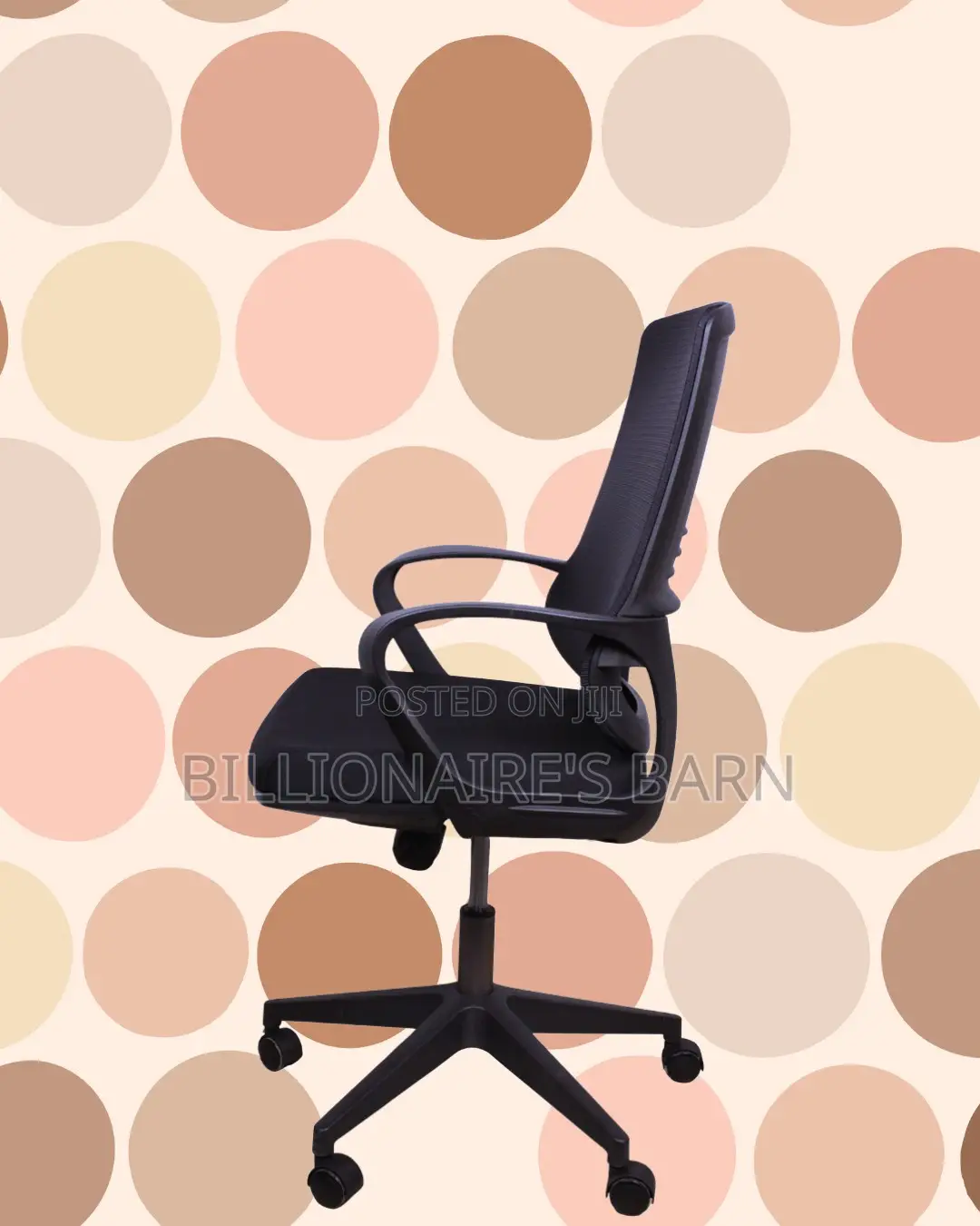 Black Ergonomic Mesh Office Chair (Supportive) — Moving Fast