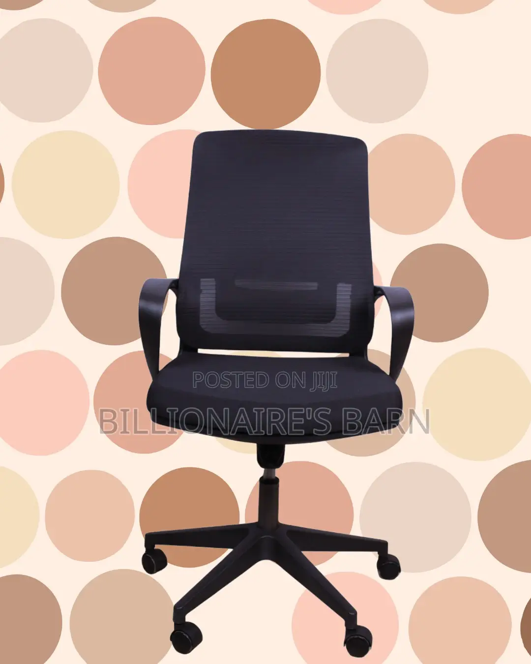 Black Ergonomic Mesh Office Chair (Supportive) — Moving Fast