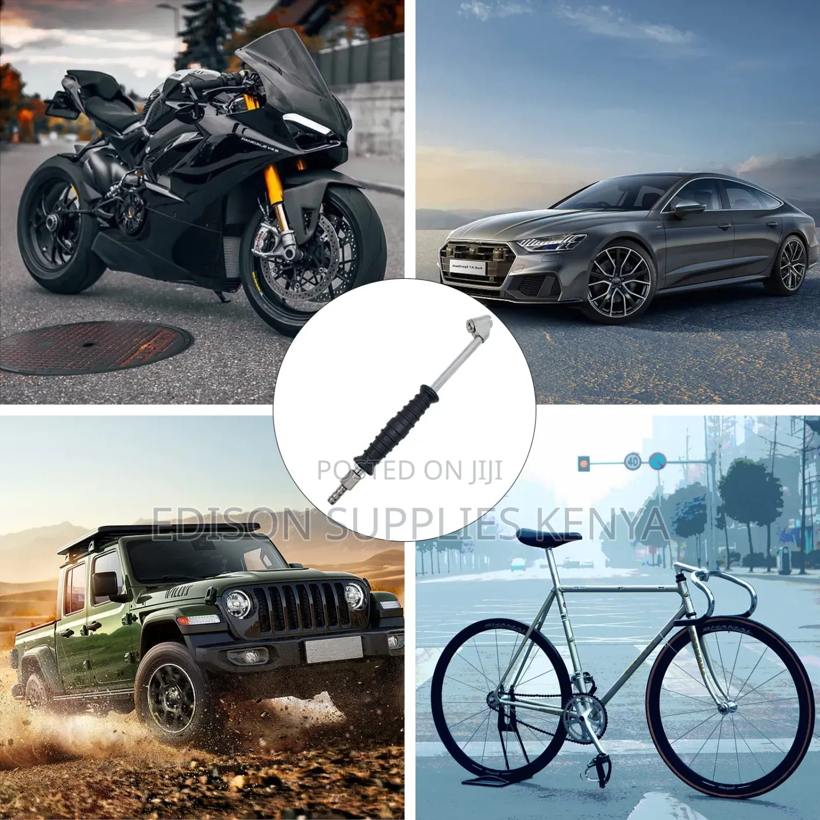 Tire Inflator Rod Air Compressor Car Tire Inflating Gun Pump Nozzle