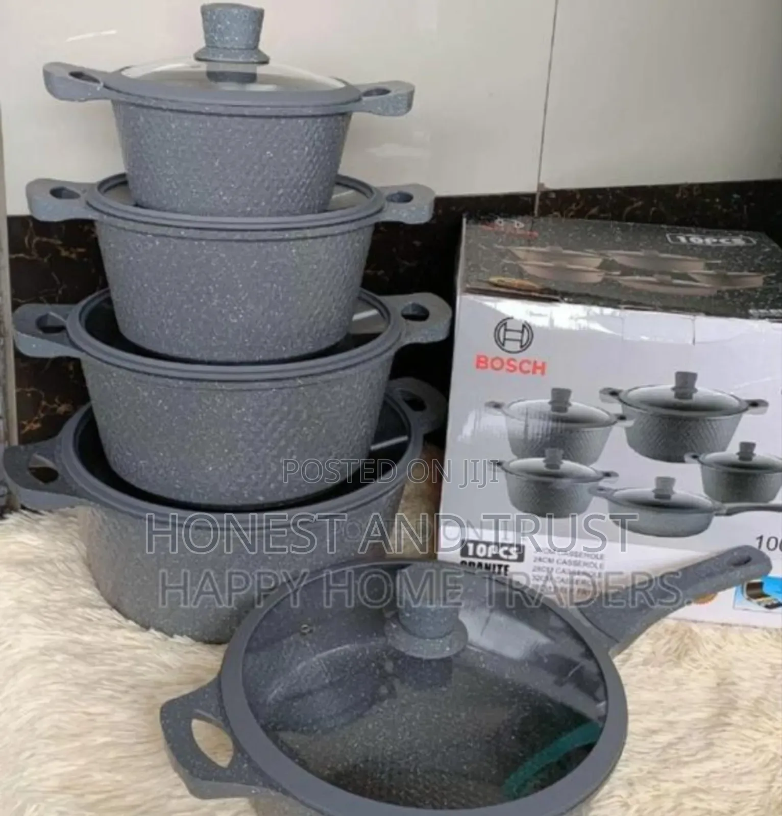 11pcs Bosch Cookwares Black