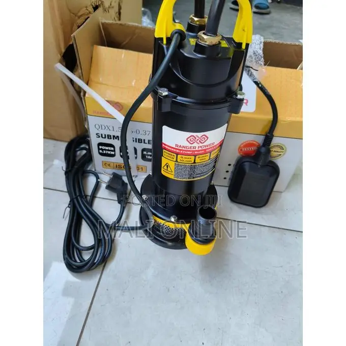 0.5hp Submersible Water Pump 220v Well Pump 375w 51ft Lift, 1'' Outlet