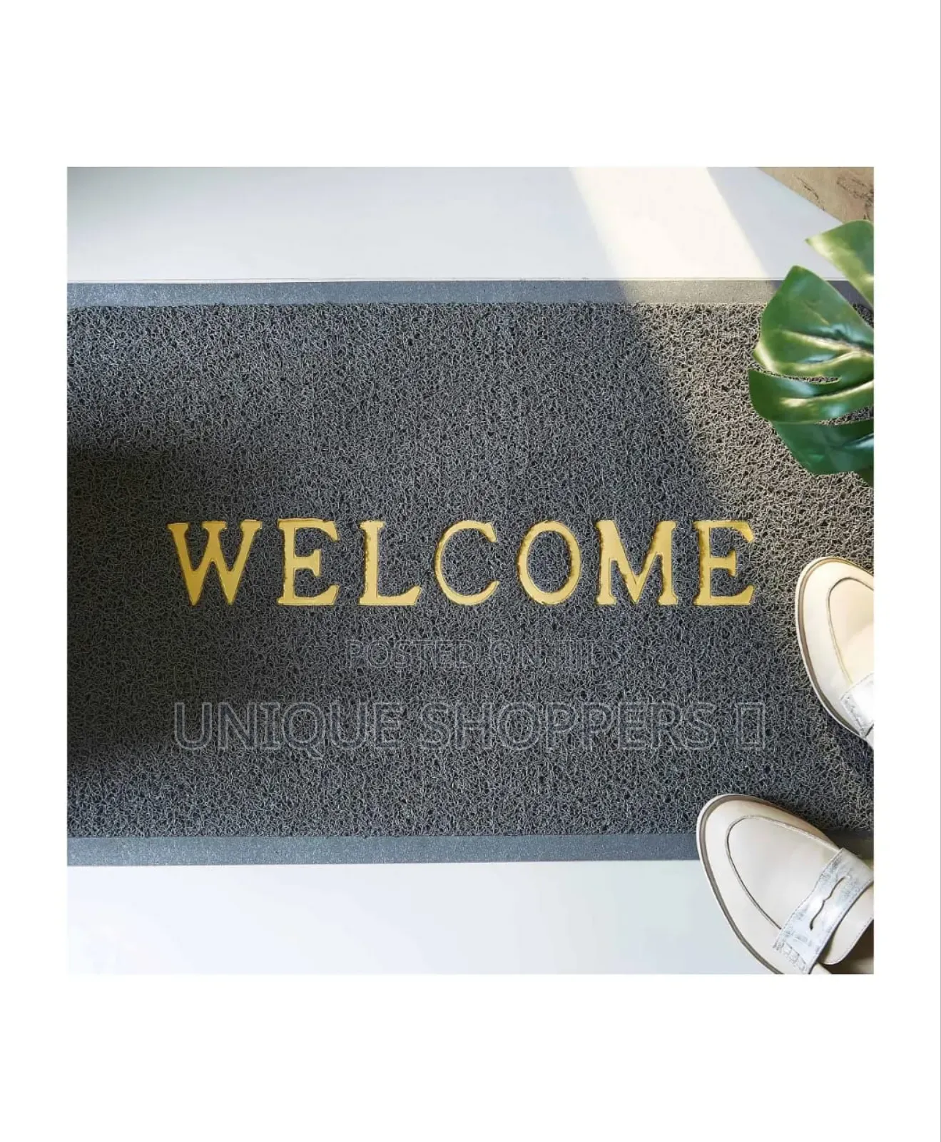 Welcome Door Step Rough Rag Carpet Approx Size 40x60cm