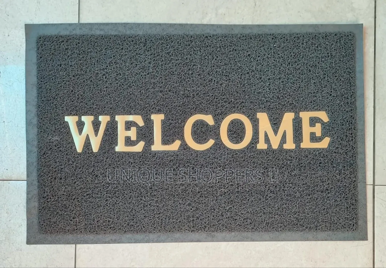 Welcome Door Step Rough Rag Carpet Approx Size 40x60cm