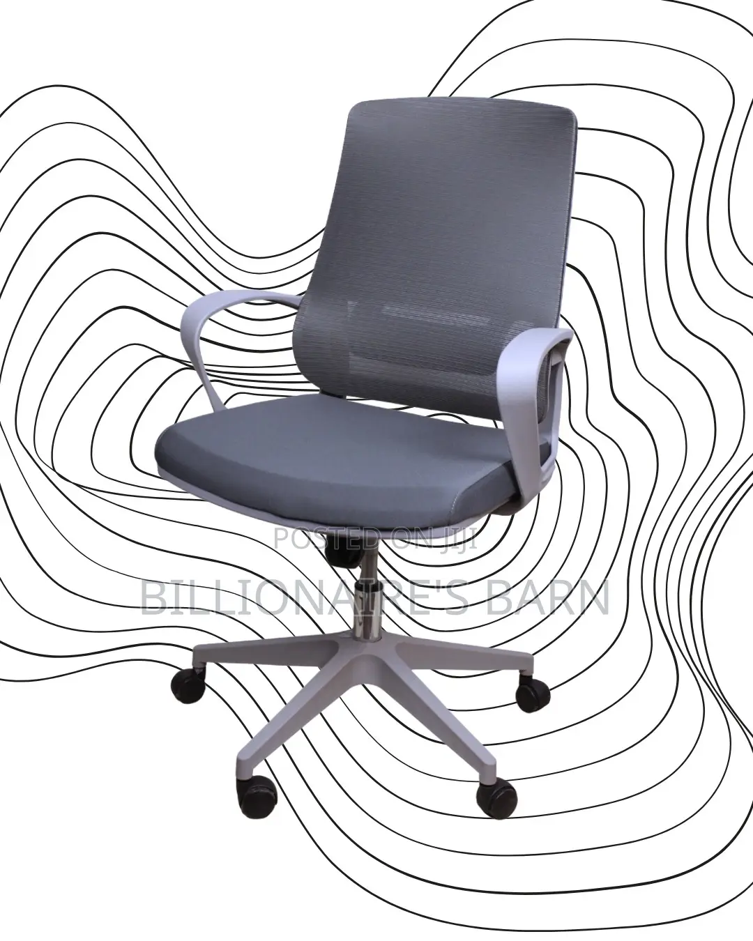 Grey Ergonomic Mesh Office Chair (Premium) — Offer Valid This Week