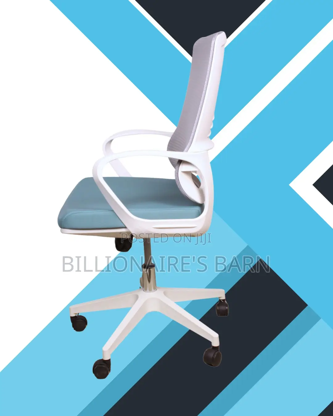 Plush White Ergonomic Mesh Office Chair | Scratch-Resistant Finish
