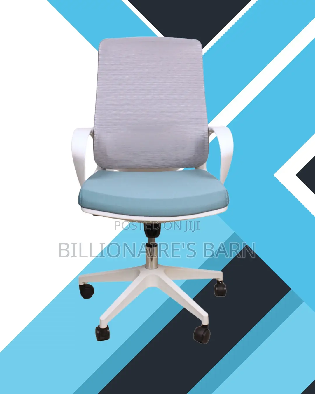 Plush White Ergonomic Mesh Office Chair | Scratch-Resistant Finish