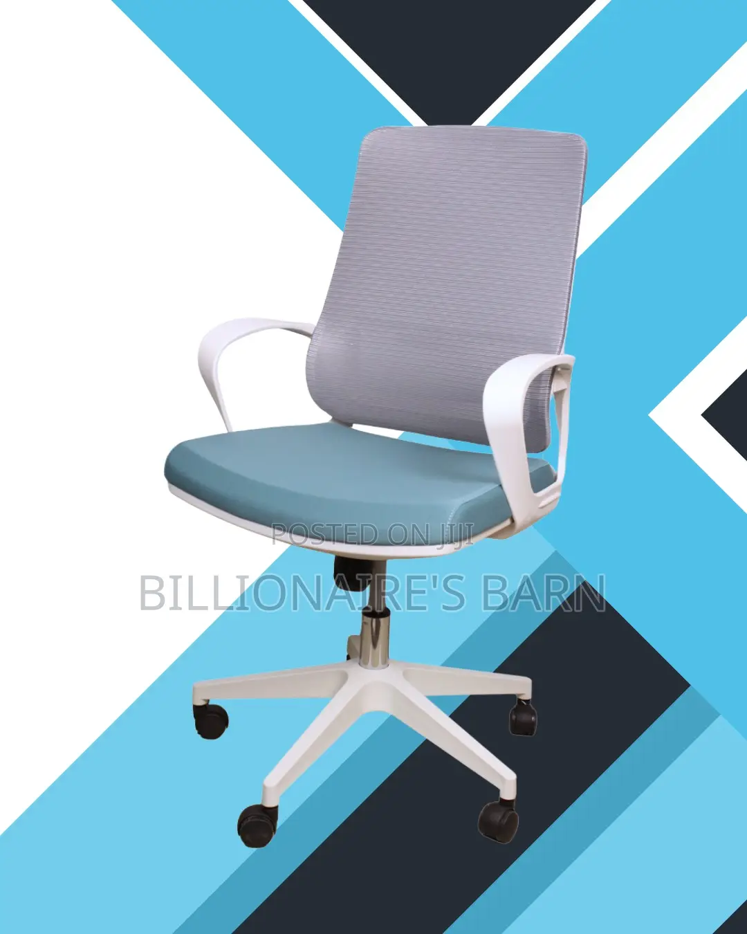 Plush White Ergonomic Mesh Office Chair | Scratch-Resistant Finish