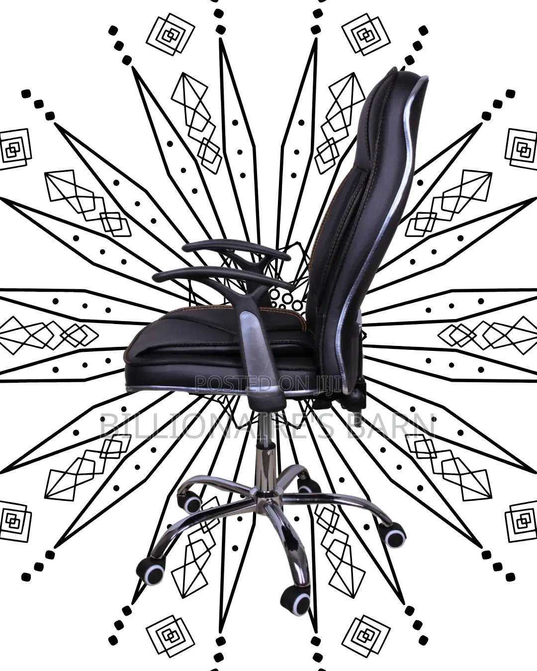 Executive Leather Office Chair (Space-Saving) — Moving Fast
