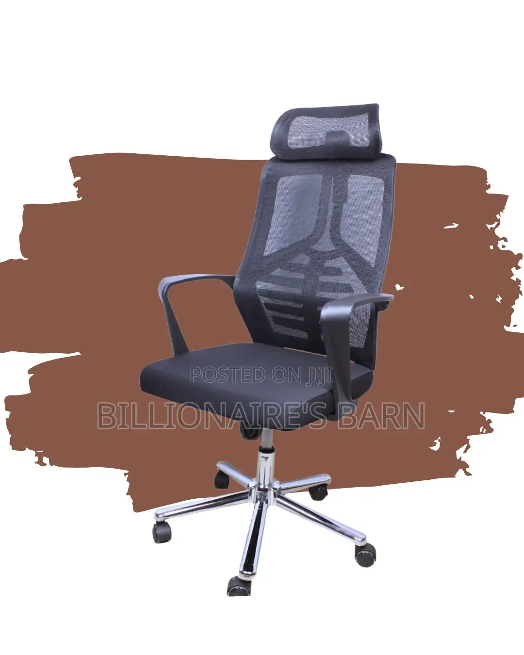 Quiet-Roll High Back Mesh Office Chair | Tilt Lock Mechanism