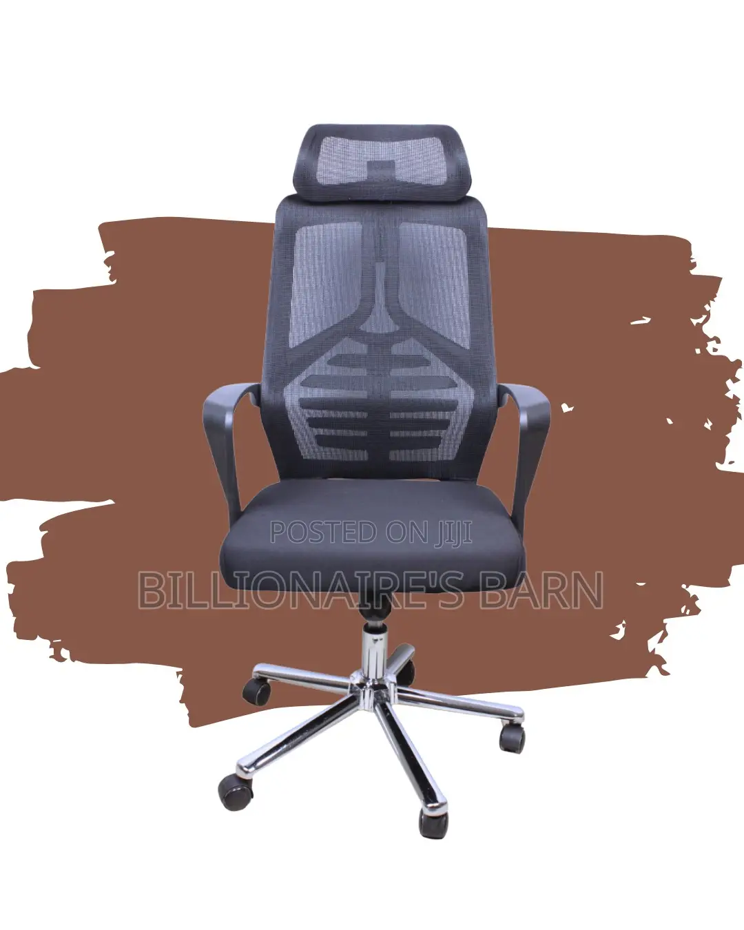 Quiet-Roll High Back Mesh Office Chair | Tilt Lock Mechanism