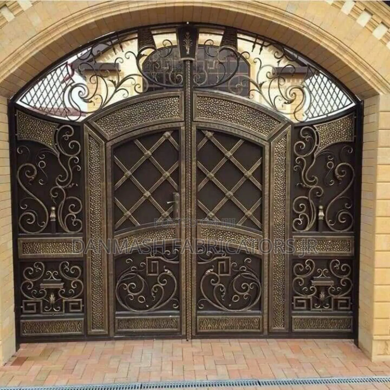 Strong Stylish Wrought Iron Gate