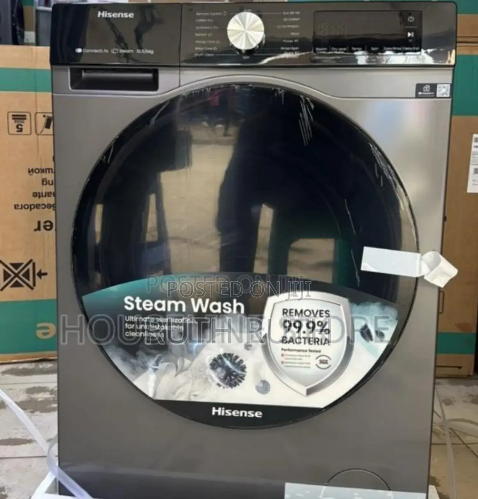 Wash and Dry Hisence 10 KGS Washing Machine Front Load