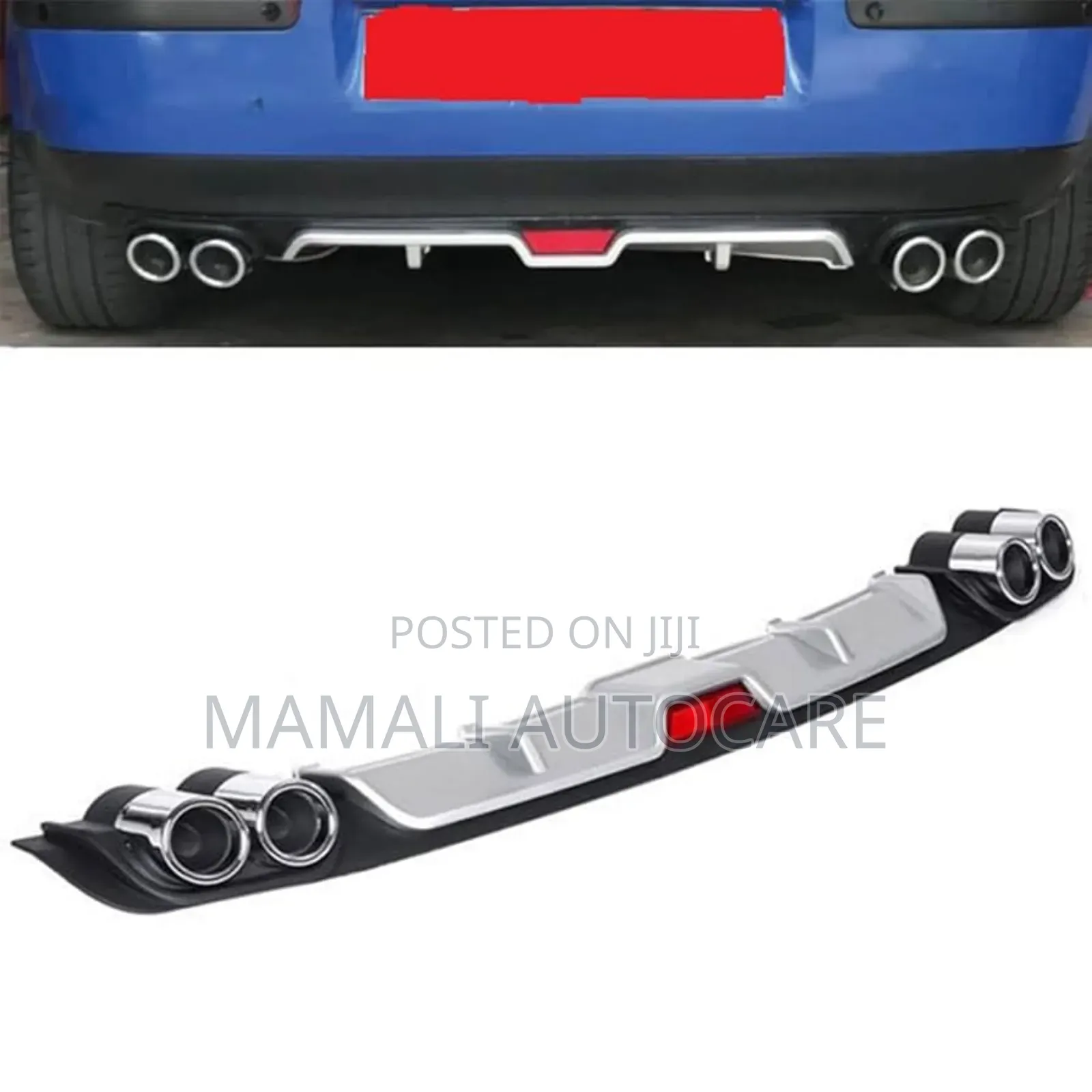 Universal Double Exhaust Car Diffuser