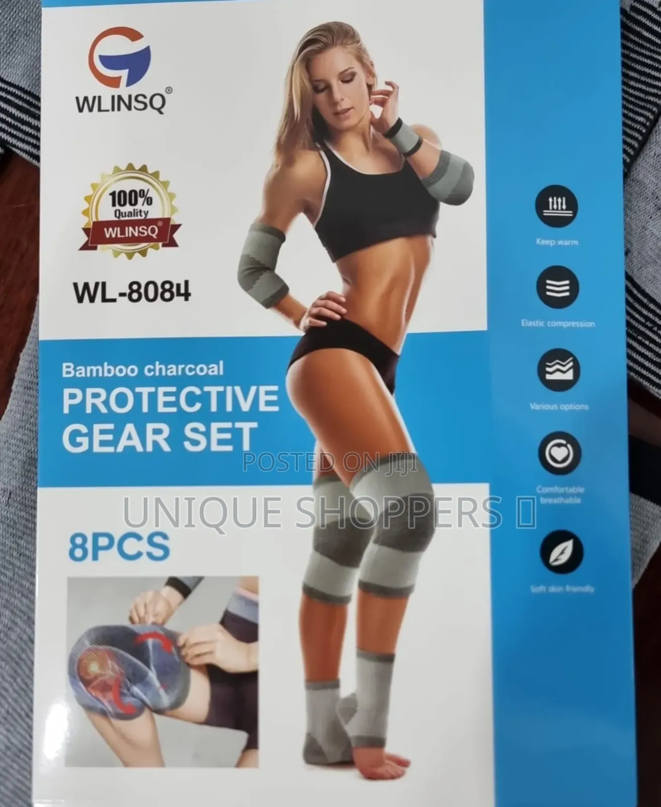 Fitness 8pc Gym Protective Gear